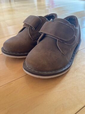 Gymboree Brown Toddler Boy Velcro Dress Shoes